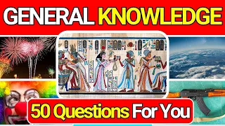 General Knowledge Quiz Trivia 55 📚💡| Can You Answer All 50 Questions Correctly? 2024