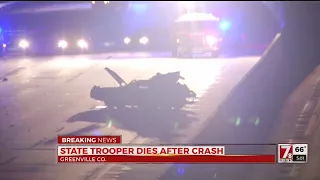 SC Trooper dies after crash on I-385 near Greenville