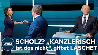 TV-TRIELL: "Kanzlerisch ist das nicht!" Armin Laschet giftet nach dem Triell gegen Olaf Scholz