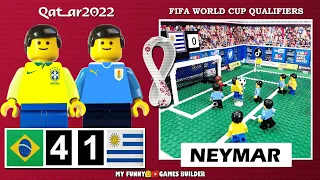 Brazil vs Uruguay 4-1 ⚽ Neymar • World Cup Qatar 2022 Qualifier in LEGO Football ( Brasil Uruguay )