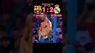 Barcelona vs real madrid spanish super cup 2017 | ronaldo messi #football #viral #shorts #shortsfeed