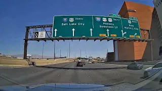 I15 North-East Through Middle of Las Vegas Dash Cam Footage  - April 2023