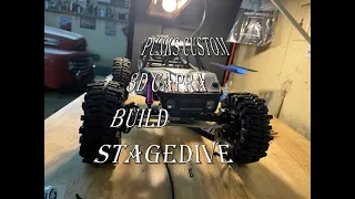 How to convert the Axial Capra into a LCG rock crawler with Punks Custom 3d Stagedive Chassis.