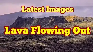 Lava Flowing Out Of Crater/ Iceland Fagradalsfjall Geldingadalir Volcano