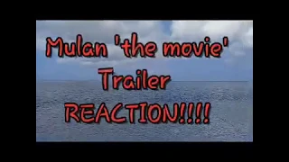 mulan offical trailer "2020" REACTION