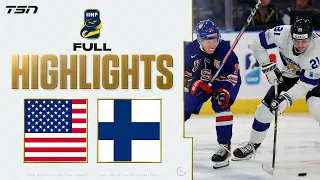 USA vs. Finland FULL HIGHLIGHTS -- 2024 World Junior Championship Semi-Final