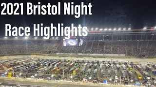 2021 NASCAR Cup Series Bristol Night Race Highlights (From Grandstands)