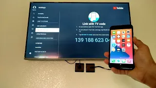 Watch YouTube on TV with a TV code iPhone / Android / Samsung Smart TV
