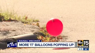 Red balloons popping up across the country