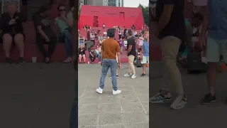 Singh is King 👑- Indian Guy steals the show from the street performer in a foreign country 😄😄