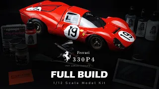 Ferrari 330P4 | Model Factory Hiro | 1/12 | Scale Model Building (Full version) | ASMR