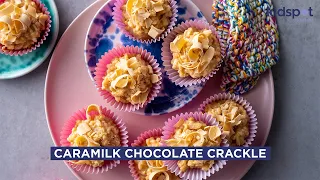 Caramilk chocolate crackle | Kids’ Party Food | Kidspot