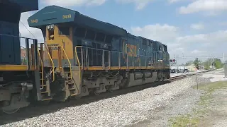 Locomotive 3440 L&N Spirit of Ravenna on the lead, 3233 mid, and a beautiful US Steel Switcher.