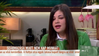 Gáspár Evelin szerint származása miatt rúgták ki munkahelyéről - tv2.hu/mokka