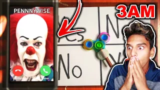 DO NOT PLAY CHARLIE CHARLIE FIDGET SPINNER WHEN CALLING PENNYWISE (FROM IT 2) AT 3AM!! *THIS IS WHY*