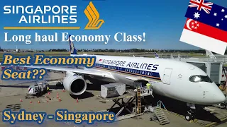 SINGAPORE AIRLINES A350-900 | Long Haul Economy Class | Sydney to Singapore!