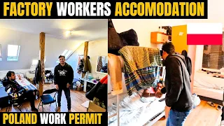 APARTMENT TOUR OF INDIAN FACTORY WORKERS IN POLAND| Company Accomodation for Factory Workers Poland