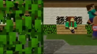 Animazione "minecraft" la nascita di herobrine