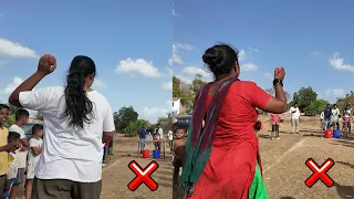 Who can master the Hit the Glass challenge ? Village women take on the fun