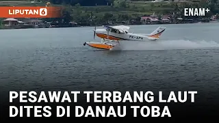 Kemenhub Uji Coba Pesawat Terbang Laut untuk F1 Powerboat Toba 2023 | Liputan6