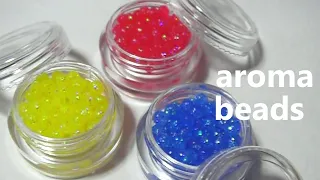 香りのビーズ作成　Making scented aroma beads