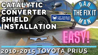 2015 Toyota Prius Catalytic Converter Protection - CAT Shield by MillerCAT Anti Theft Cover install