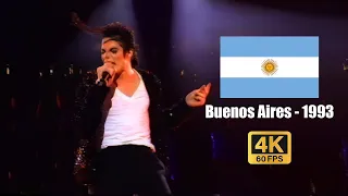 Michael Jackson | Billie Jean - Live in Argentina October 12th, 1993 (4K60FPS)