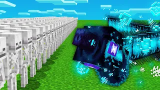 1000 SKELETONS vs VOID WORM (Minecraft Mob Battle)