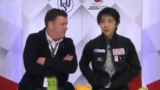 Yuzuru HANYU 羽生結弦 after FS   2015 Skate Canada