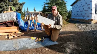 Part 2 Wood Stove Installation | Staying Warm in Alaska Off Grid Tiny House