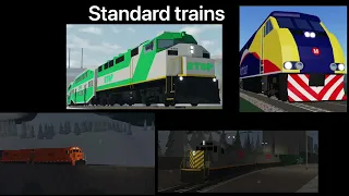 Comparing Rails Unlimited standard diesel locomotives  to real life locomotives (part 1)