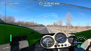 ZX9R B acceleration - GPS measured