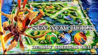 CRITICAL DAMAGE SUN IS BACK NEW BUILD 1 HIT CRAZY SUN 🔥/ MLBB