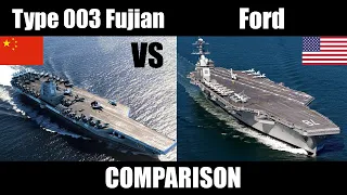 Type 003 Fujian vs Gerald Ford - Aircraft Carrier Comparison