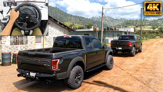 Ford F150 Raptor & Ram Power Wagon | OFFROAD CONVOY | Forza Horizon 5 | Thrustmaster T300RS gameplay