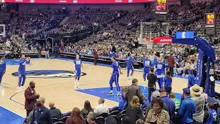 LA Clippers  take the court pregame warm-ups 2/12/22 vs Dallas Mavericks.