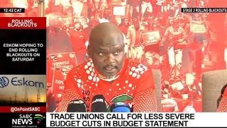 MTBPS 2021 I Trade unions call on finance minister to abandon policy of severe budget cuts