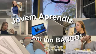 VLOG: ROTINA de uma JOVEM APRENDIZ em um BANCO!👩🏼‍💻💻💸