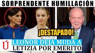 ¡Es mi abuelo! Leonor HUMILLA a Letizia POR lNSULTAR a Juan Carlos en fiesta y hace esto en El Pardo