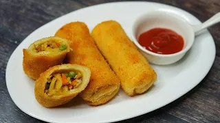 Chicken Vegetable Roll Recipe | Bangladeshi Vegetable Roll | Easy Iftar Recipe