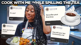 Answering **JUICY** Questions While Cooking... Spilling Tea