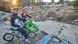 PIT BIKE BACKYARD SX TRACK!!