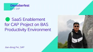 🟢 SaaS Enablement for CAP Project on BAS Productivity Environment