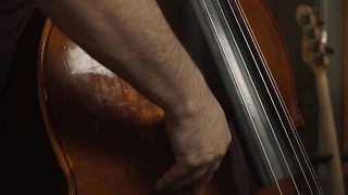 Drumming on a double bass! (Adam Ben Ezra)