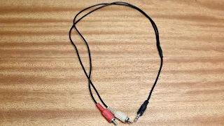 como fazer um cabo de áudio 2 RCA macho para p2 3.5mm macho