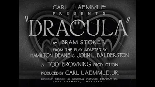 Dracula 1931 title sequence