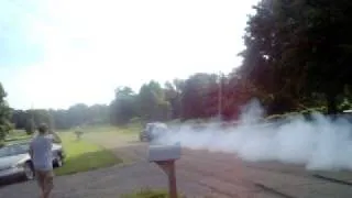 408CID V8 Ford Focus burnout