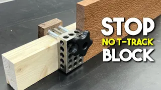 DIY Stop Block Jig that Does NOT Require a T-Track