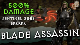 500% Blade Sentinel DPS Increase! Blade Assassin Is STRONG In Season 4 | Diablo 2 Resurrected D2R