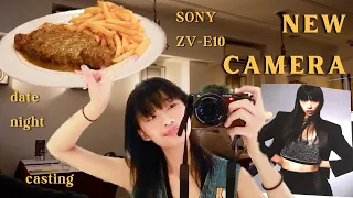 NEW CAMERA: Sony ZV-E10 test vlog, model casting, high tea & date night, unboxing